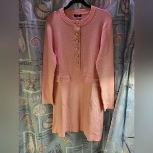 NWT Beautiful XL Perfectly Pink Sweater Dress